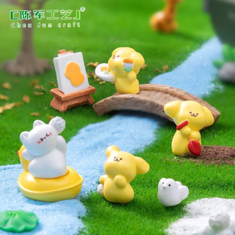 Phụ Kiện Tiểu Cảnh Chó Dã Ngoại Mùa Xuân (PK-1035)