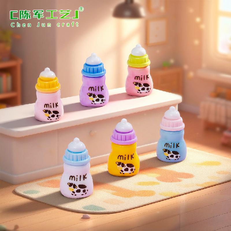 Phụ Kiện Tiểu Cảnh Bình sữa nhiều màu mini mô phỏng thực phẩm (PK-759)