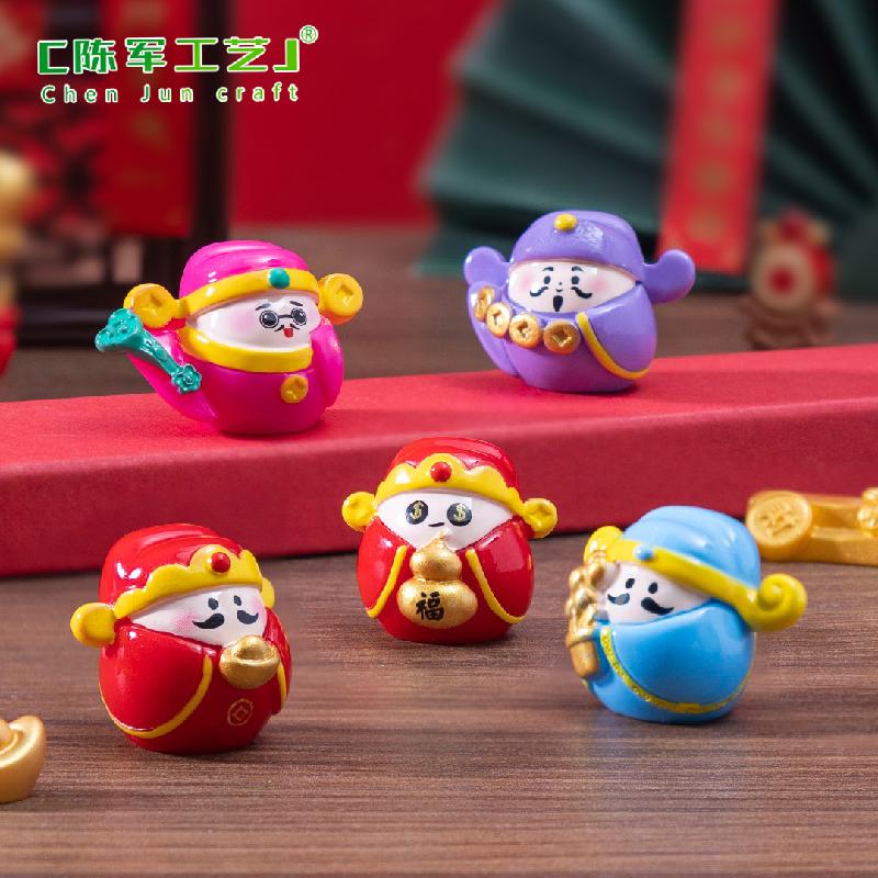 Phụ Kiện Tiểu Cảnh Thần Tài & Daruma Chiêu Tài Mini DIY (PK-857)
