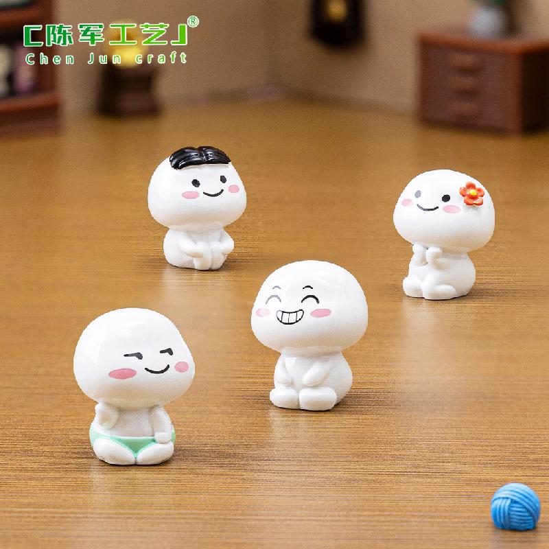 Phụ Kiện Tiểu Cảnh Bánh trôi biểu cảm mini trang trí nhà búp bê (PK-709)