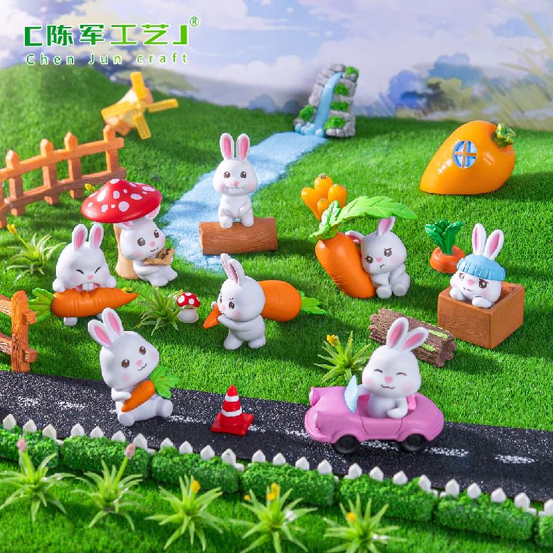 Phụ Kiện Tiểu Cảnh Thỏ ngây ngô dễ thương mini (PK-1046)