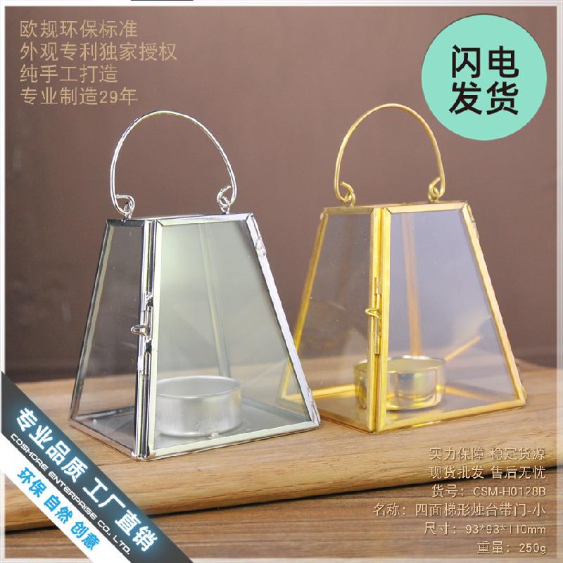 Chậu Đa Giác Đèn nến hình thang vintage ngoài trời (DG-114)