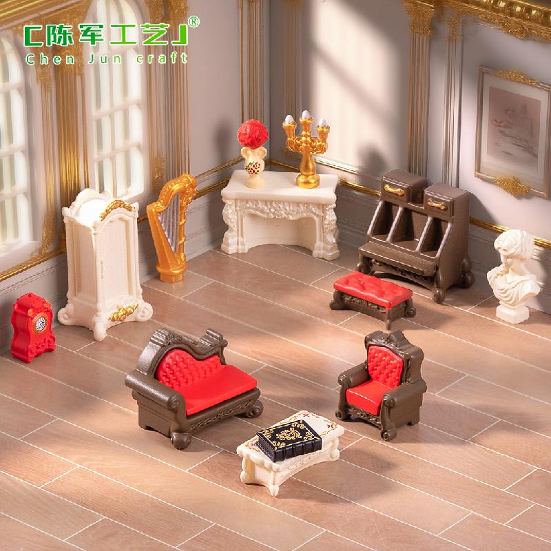 Phụ Kiện Tiểu Cảnh Bộ Ghế Bàn Trà Châu Âu Mini (PK-168)
