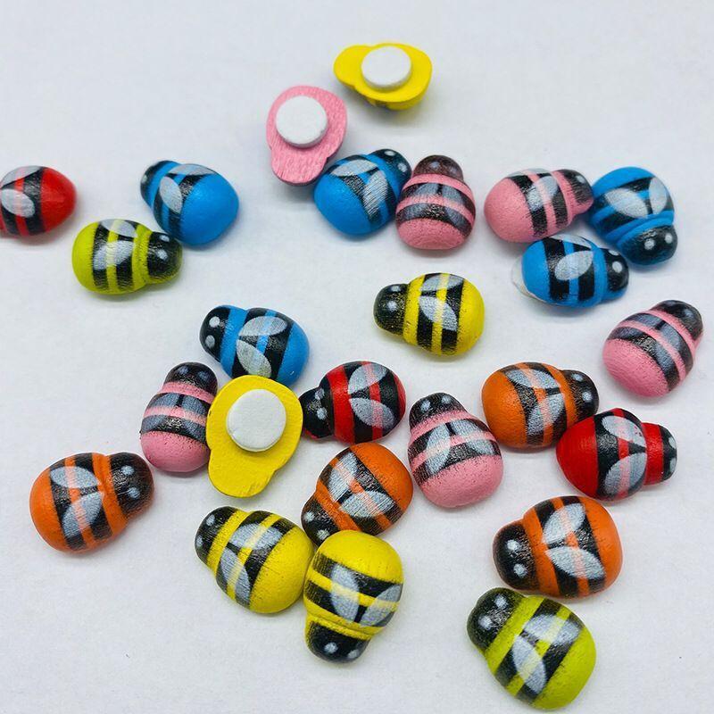 Phụ Kiện Terrarium Gói 100 con bọ rùa gỗ tự dính, trang trí tiểu cảnh DIY (TBS-67)