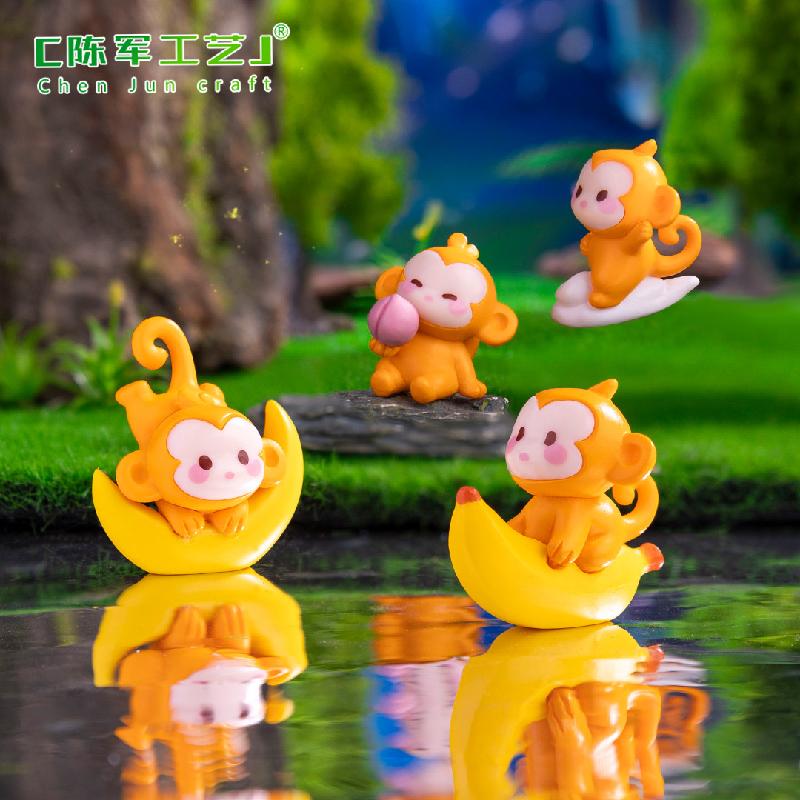 Phụ Kiện Tiểu Cảnh Khỉ Vớt Trăng (PK-1007)