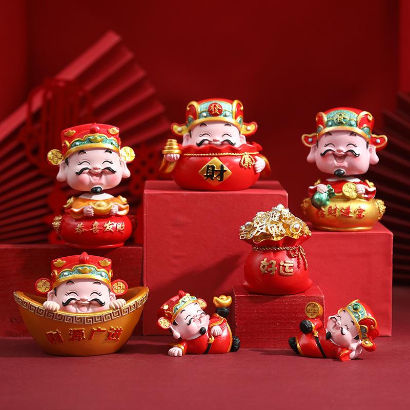 Phụ Kiện Terrarium Gạt tàn thần tài đa năng đựng kẹo, chìa khóa, đỡ điện thoại (TBS-41)