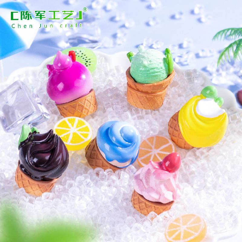 Phụ Kiện Tiểu Cảnh Kem ốc quế trái cây mùa hè mini (PK-1127)