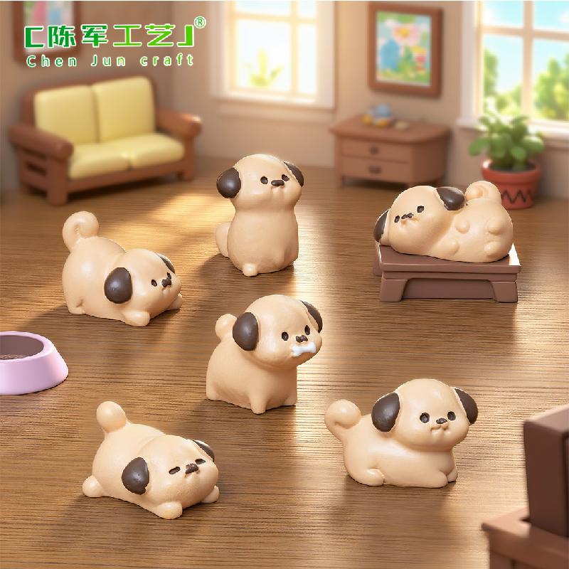 Phụ Kiện Tiểu Cảnh Chó Pug mũm mĩm đáng yêu mini (PK-784)