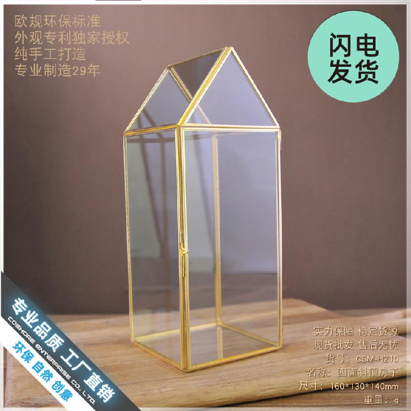 Chậu Đa Giác Chụp kính nhà nghiêng trang trí nội thất (DG-110)