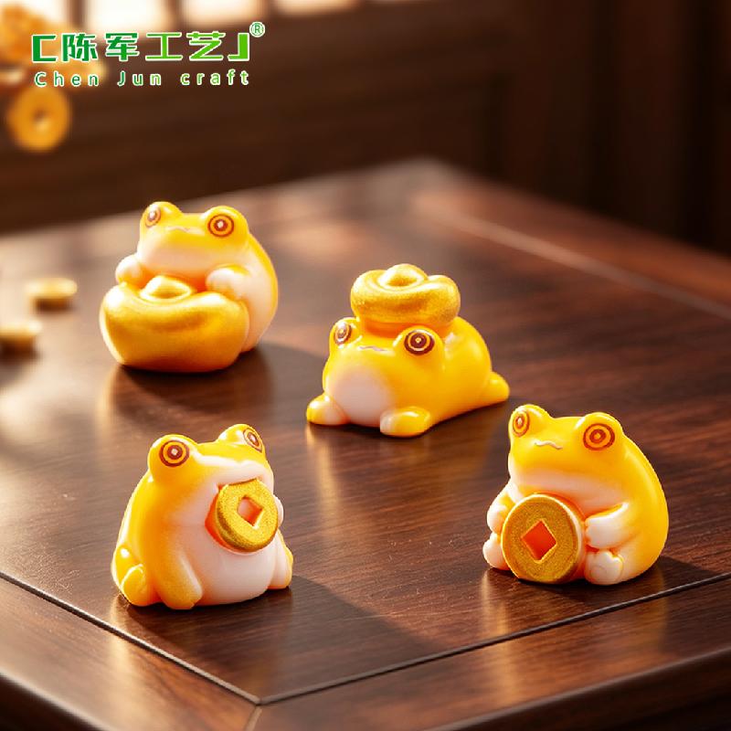 Phụ Kiện Tiểu Cảnh Thiềm Thừ Chiêu Tài Mini Trang Trí Tết Để Bàn DIY (PK-792)