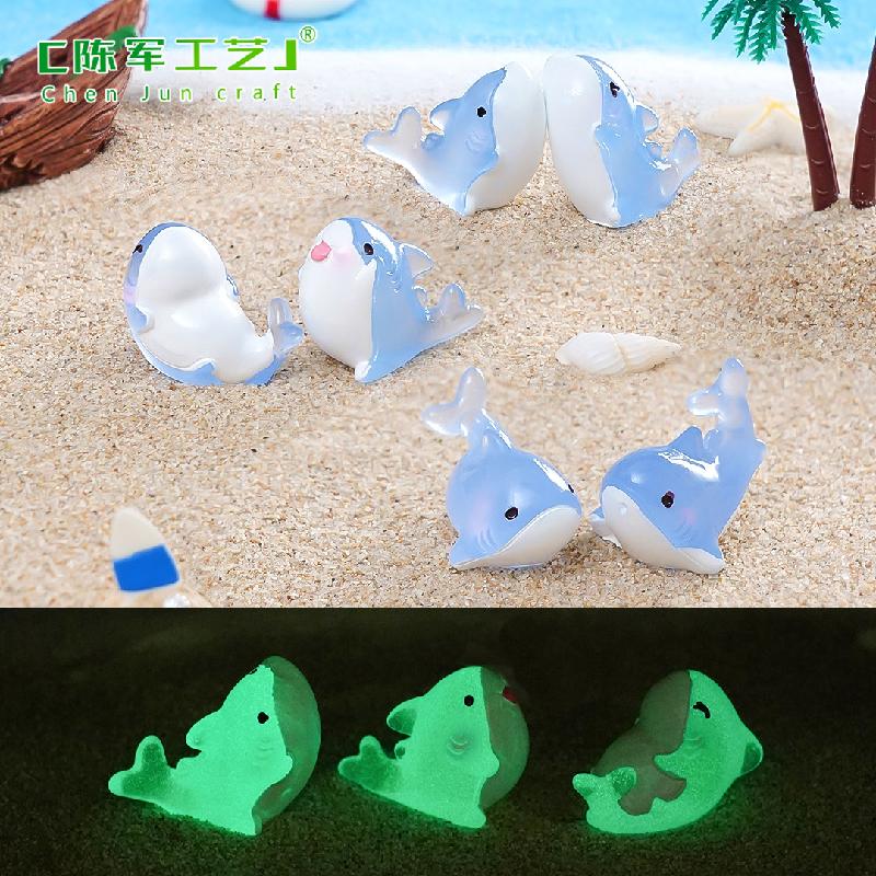 Phụ Kiện Tiểu Cảnh Tiểu cảnh cá mập phát sáng, phụ kiện trang trí bể cá mini (ZC-466)