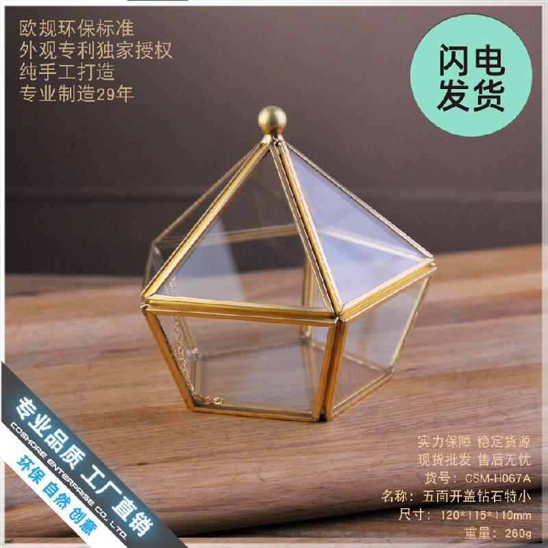 Chậu Đa Giác Hộp kính ngũ giác trang trí (DG-49)