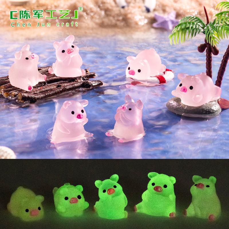 Phụ Kiện Tiểu Cảnh Heo con phát sáng mini (PK-1194)