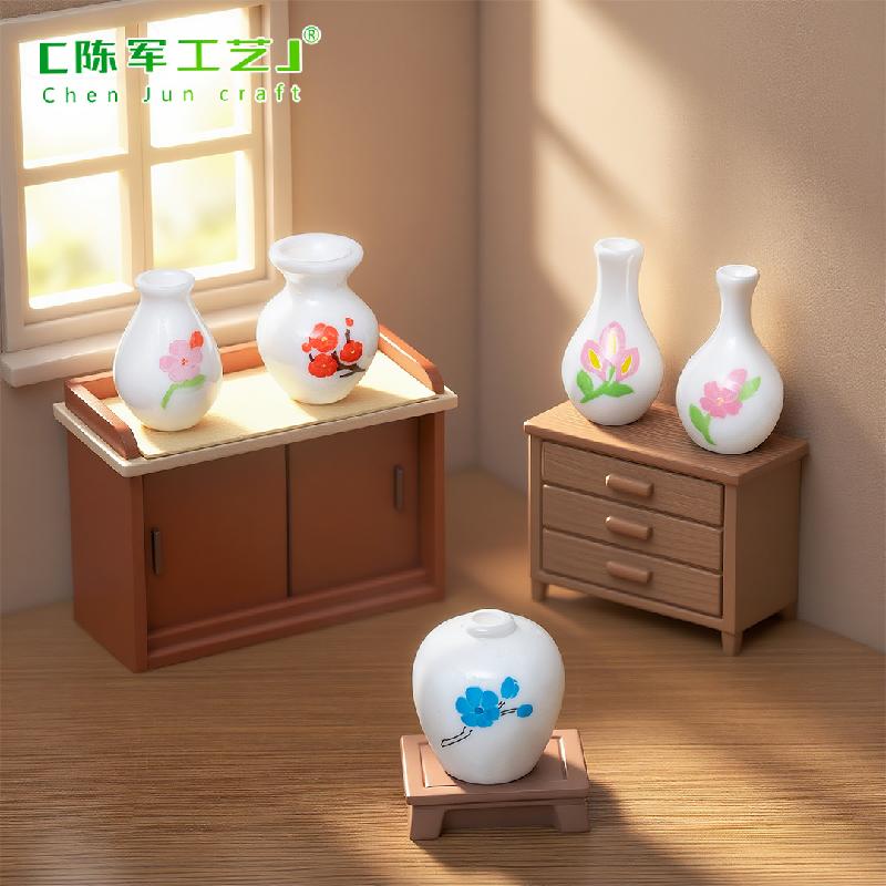 Phụ Kiện Tiểu Cảnh Bình Hoa Cổ Hẹp Mini Nhà Búp Bê (PK-264)