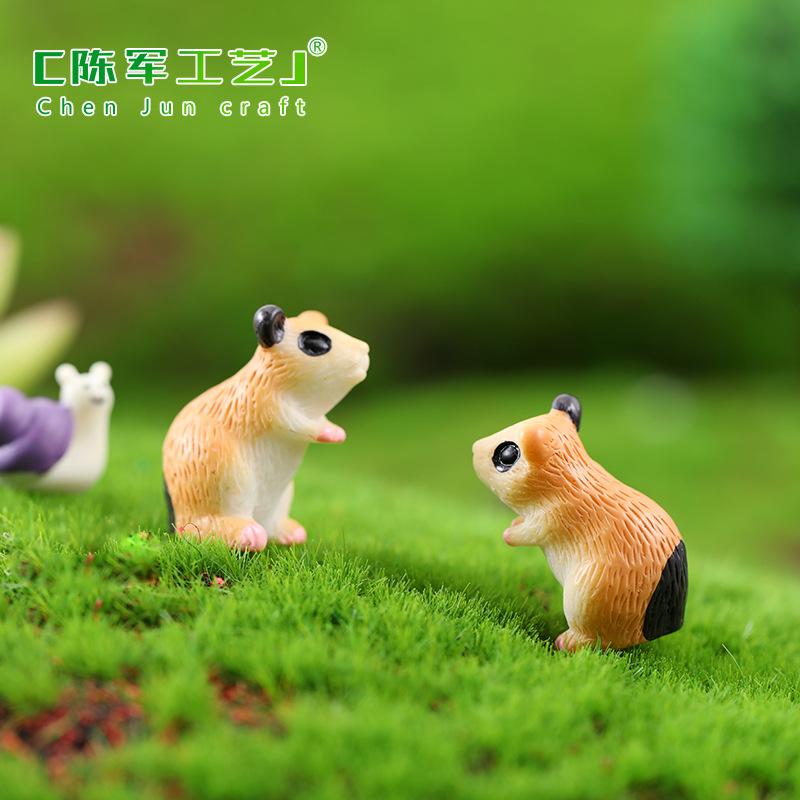 Phụ Kiện Tiểu Cảnh Tiểu cảnh chuột hamster dễ thương trang trí nền DIY (ZC-958)