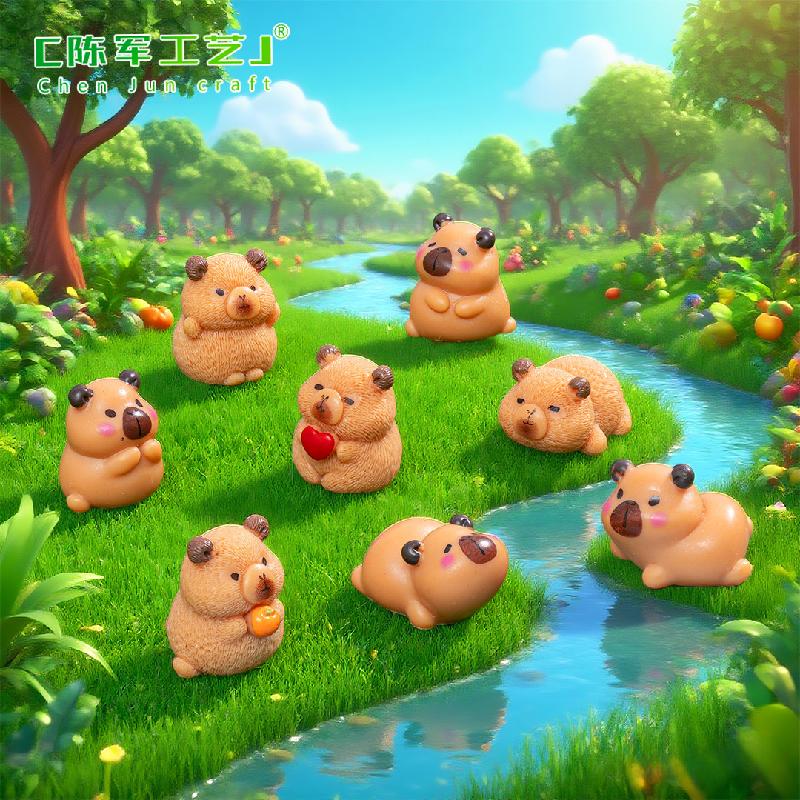 Phụ Kiện Tiểu Cảnh Capybara đáng yêu mini trang trí (PK-775)