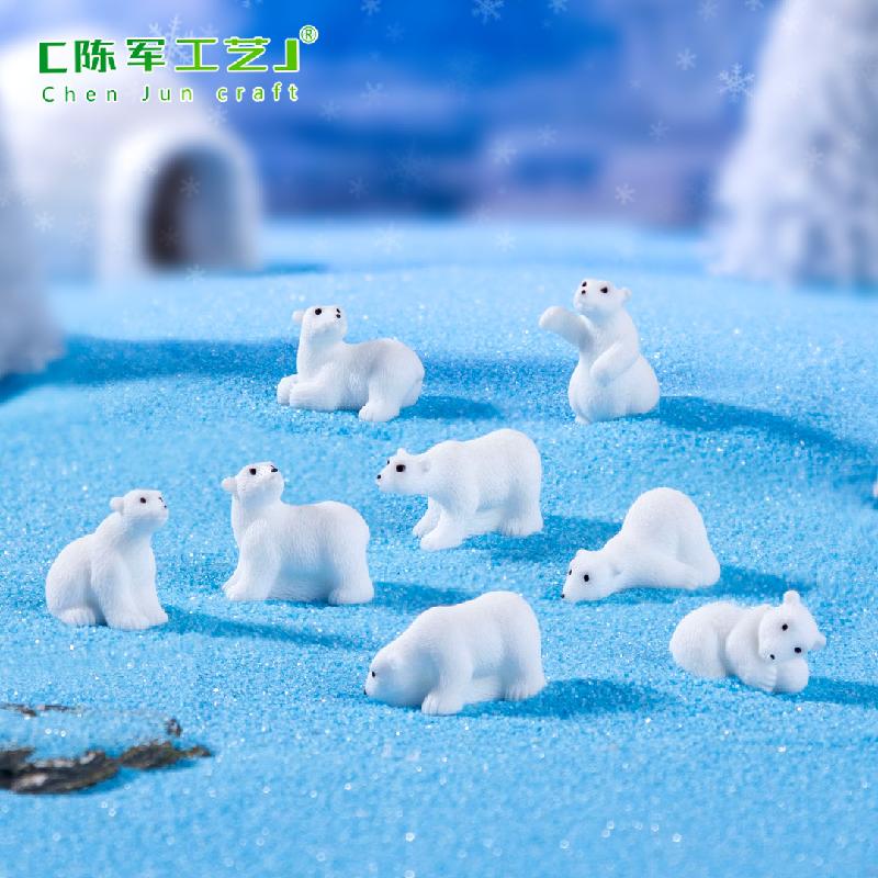 Phụ Kiện Tiểu Cảnh Gấu Bắc Cực Mini Quả Cầu Tuyết DIY (PK-837)