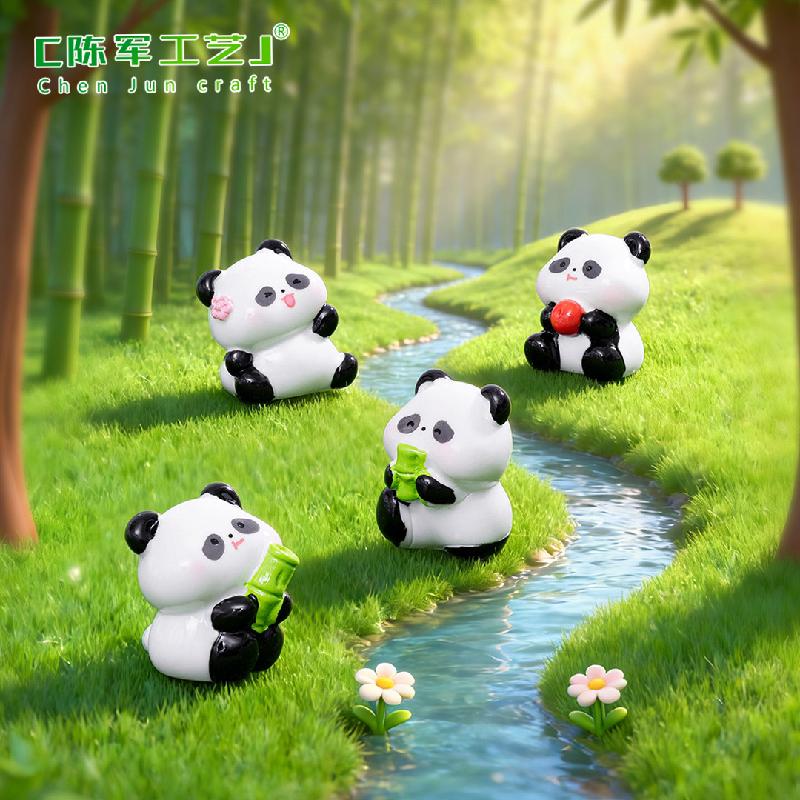 Phụ Kiện Tiểu Cảnh Gấu Trúc Nhỏ Mini Trang Trí Tiểu Cảnh (PK-92)