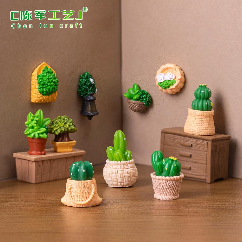 Phụ Kiện Tiểu Cảnh Chậu Xương Rồng Treo Tường (PK-938)