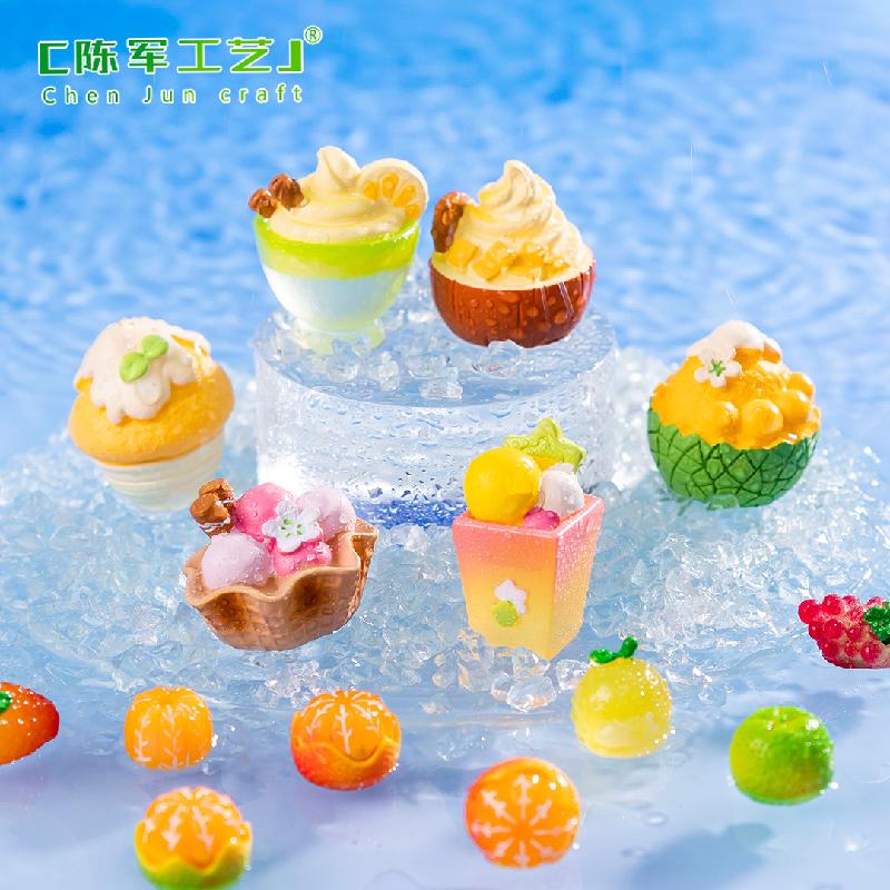 Phụ Kiện Tiểu Cảnh Tiểu cảnh kem và topping, trang trí mini nhựa dễ thương (ZC-225)