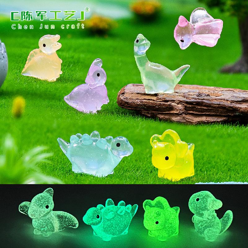 Phụ Kiện Tiểu Cảnh Khủng Long Tam Giác & T-Rex Phát Quang Mini DIY (PK-835)