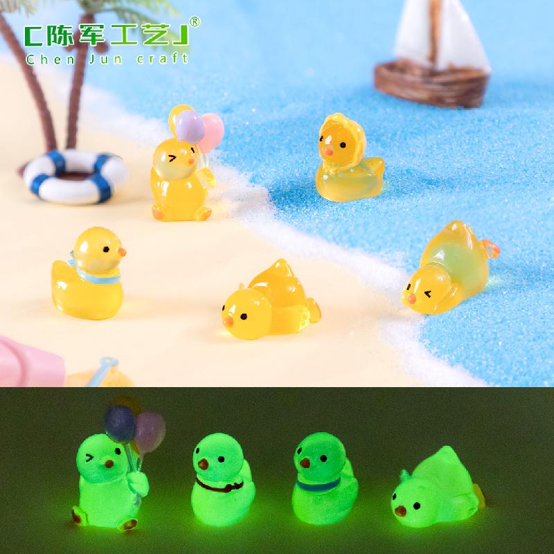 Phụ Kiện Tiểu Cảnh Vịt con phát sáng tiểu cảnh DIY trang trí bàn (ZC-676)