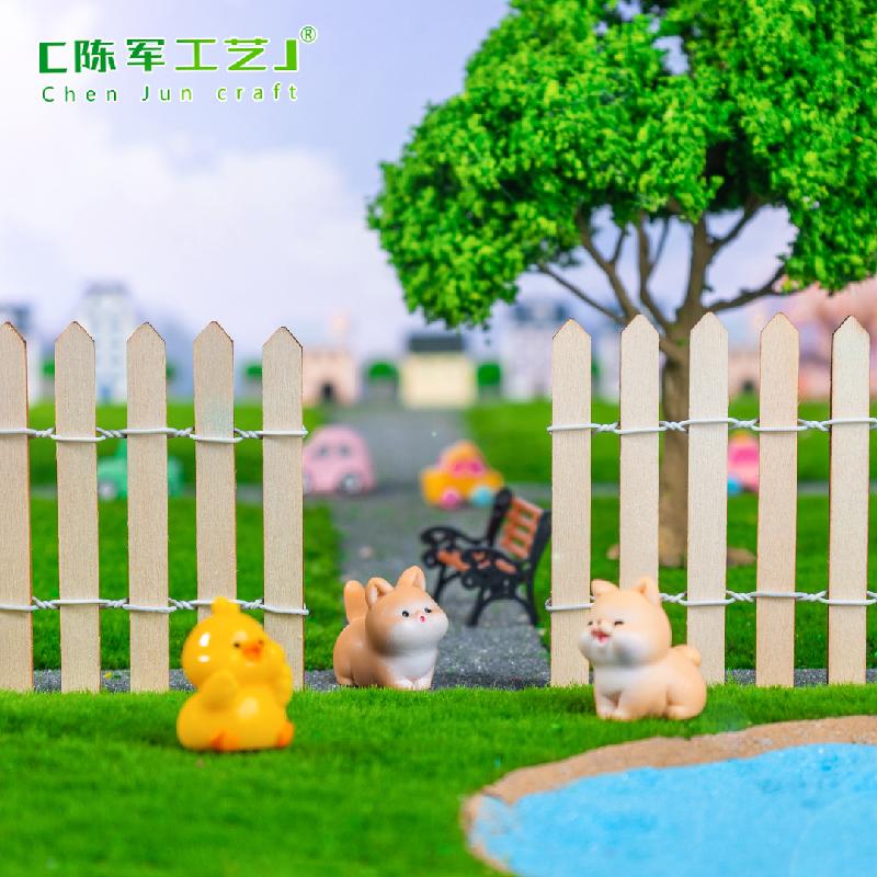 Phụ Kiện Tiểu Cảnh Hàng rào gỗ lớn mini (PK-1218)