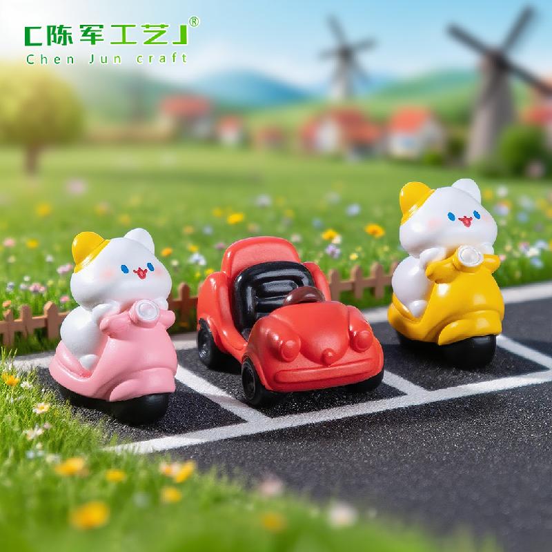Phụ Kiện Tiểu Cảnh Mèo Đạp Xe Dễ Thương (PK-891)