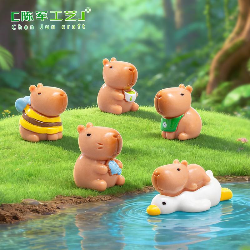 Phụ Kiện Tiểu Cảnh Capybara Chơi Chữ Dễ Thương Mini (PK-683)