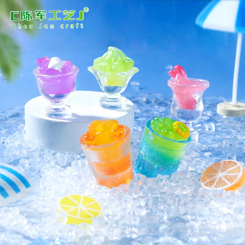 Phụ Kiện Tiểu Cảnh Ly đá bãi biển Địa Trung Hải mini (PK-1105)