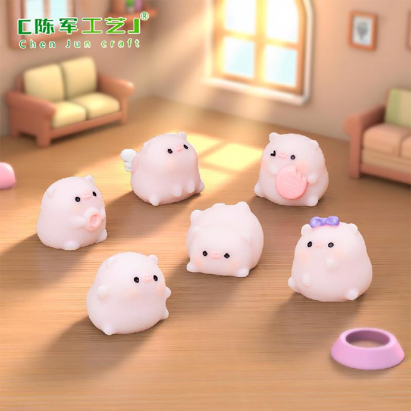 Phụ Kiện Tiểu Cảnh Heo hồng đáng yêu mini nhà búp bê (PK-778)