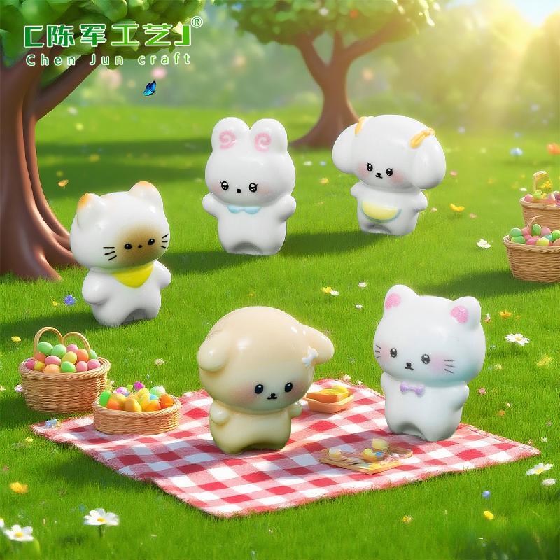 Phụ Kiện Tiểu Cảnh Thỏ Và Mèo Dễ Thương Mini (PK-586)