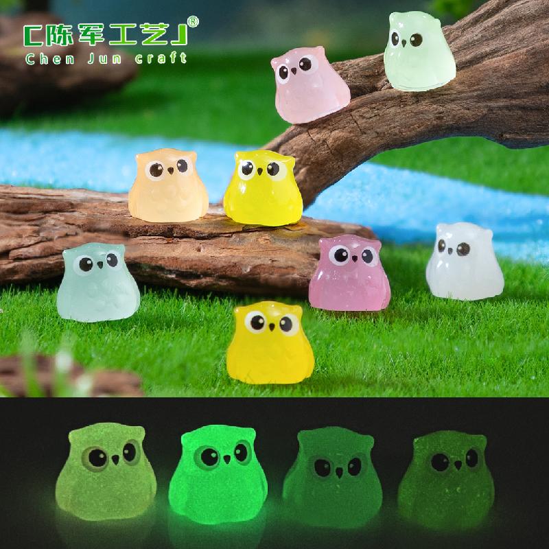 Phụ Kiện Tiểu Cảnh Cú Mèo Phát Quang Mini DIY (PK-878)