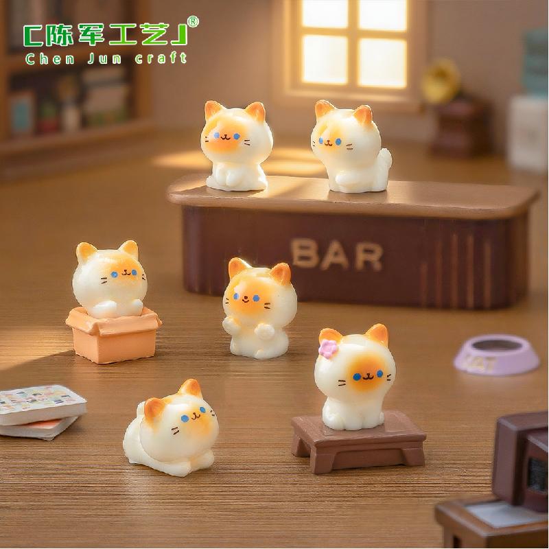 Phụ Kiện Tiểu Cảnh Mèo Xiêm Dễ Thương Mini Trang Trí (PK-271)
