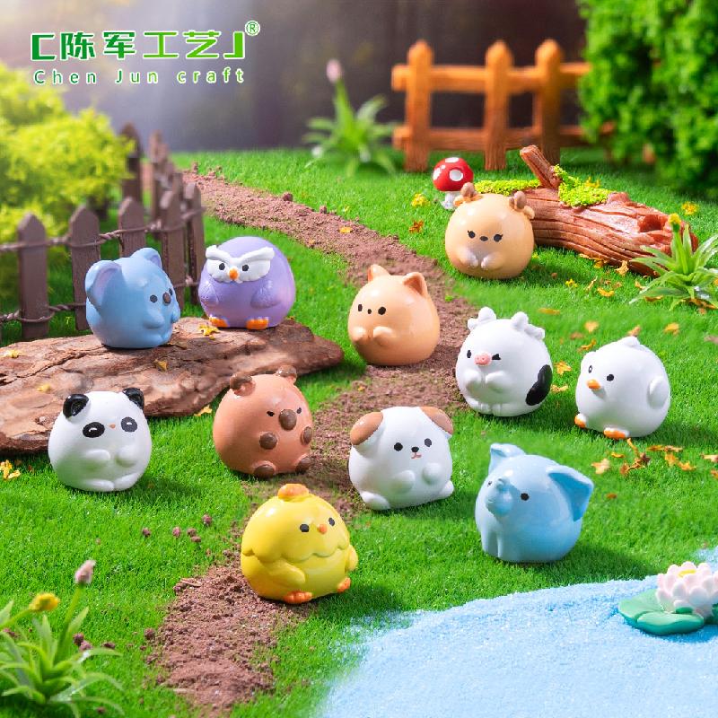 Phụ Kiện Tiểu Cảnh Gấu Trúc & Chó Mập Dễ Thương (PK-1011)