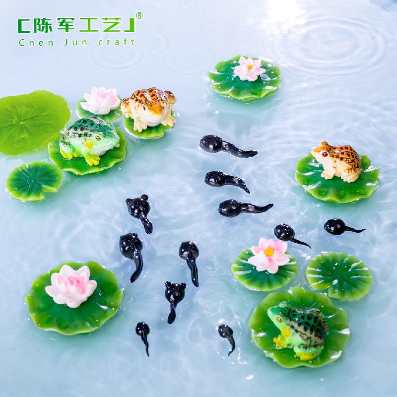 Phụ Kiện Tiểu Cảnh Tiểu cảnh ếch và nòng nọc, trang trí cây cảnh DIY mini (ZC-76)