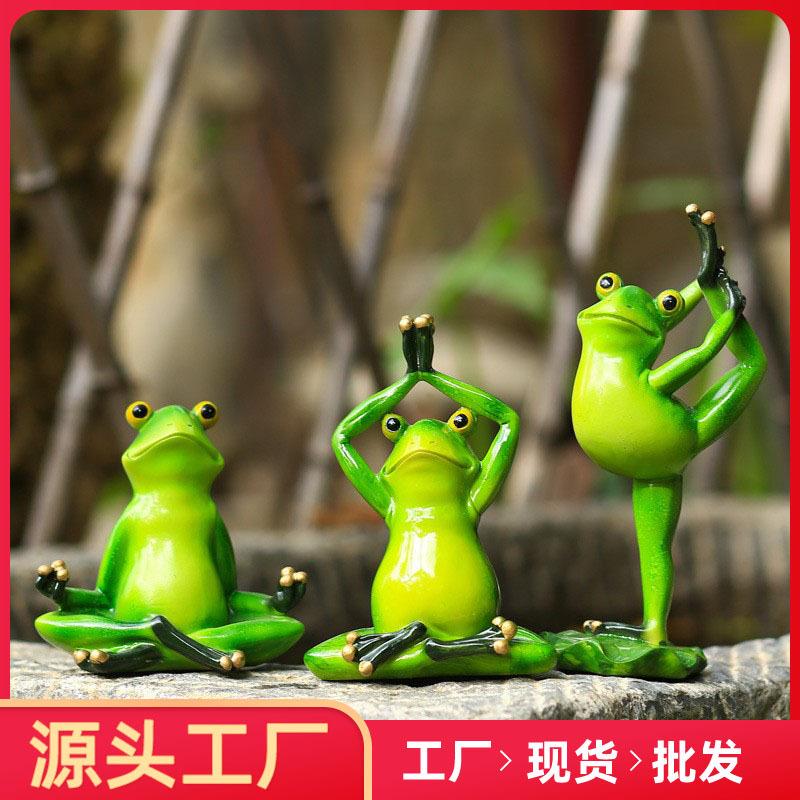 Phụ Kiện Terrarium Tượng ếch yoga trang trí sân vườn (TBS-51)