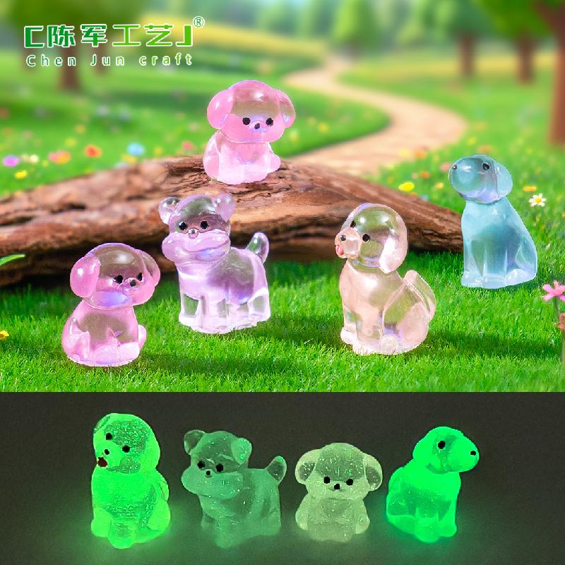 Phụ Kiện Tiểu Cảnh Chó Con Phát Sáng Dễ Thương Mini (PK-596)