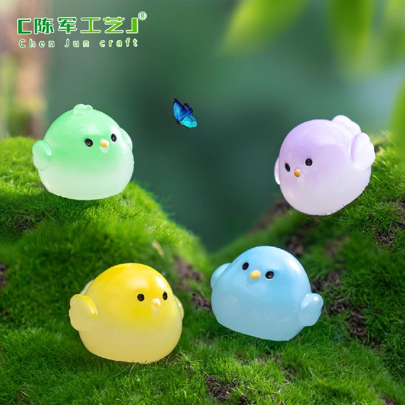Phụ Kiện Tiểu Cảnh Chim sơn ca & gà con mini (PK-1109)