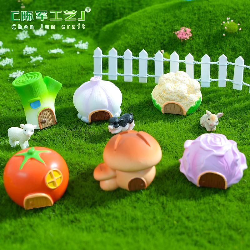 Phụ Kiện Tiểu Cảnh Tiểu cảnh nhà rau củ, nấm, trang trí cây cảnh mini DIY (ZC-231)