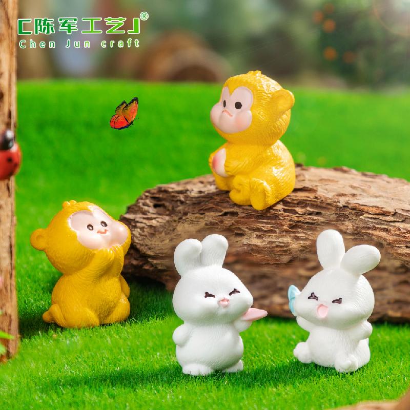 Phụ Kiện Tiểu Cảnh Khỉ & thỏ mini (PK-1207)