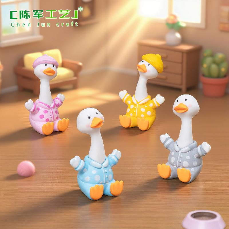 Phụ Kiện Tiểu Cảnh Vịt Lắc Đầu Mini Dễ Thương (PK-540)