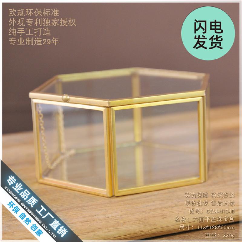 Chậu Đa Giác Hộp kính trang sức cao cấp để bàn (DG-80)