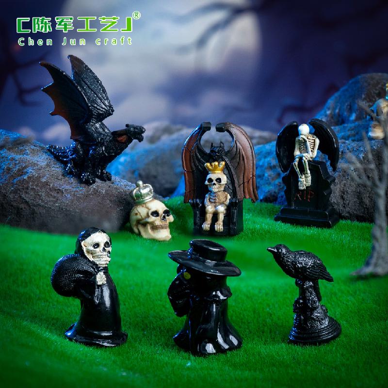 Phụ Kiện Tiểu Cảnh Chú Hề Đầu Lâu Halloween Mini (PK-114)