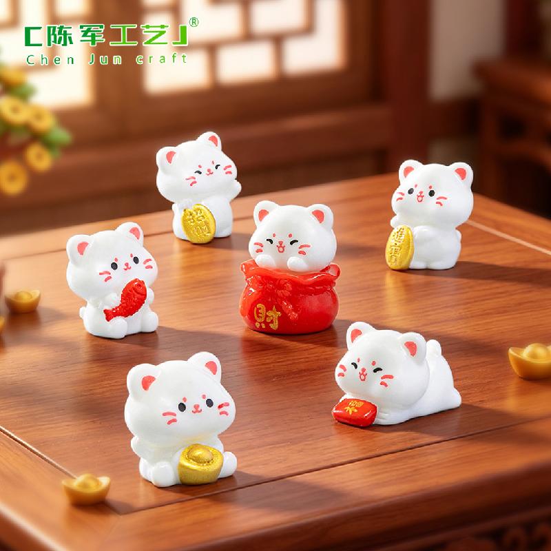 Phụ Kiện Tiểu Cảnh Mèo Chiêu Tài Mini Nhà Búp Bê DIY (PK-830)