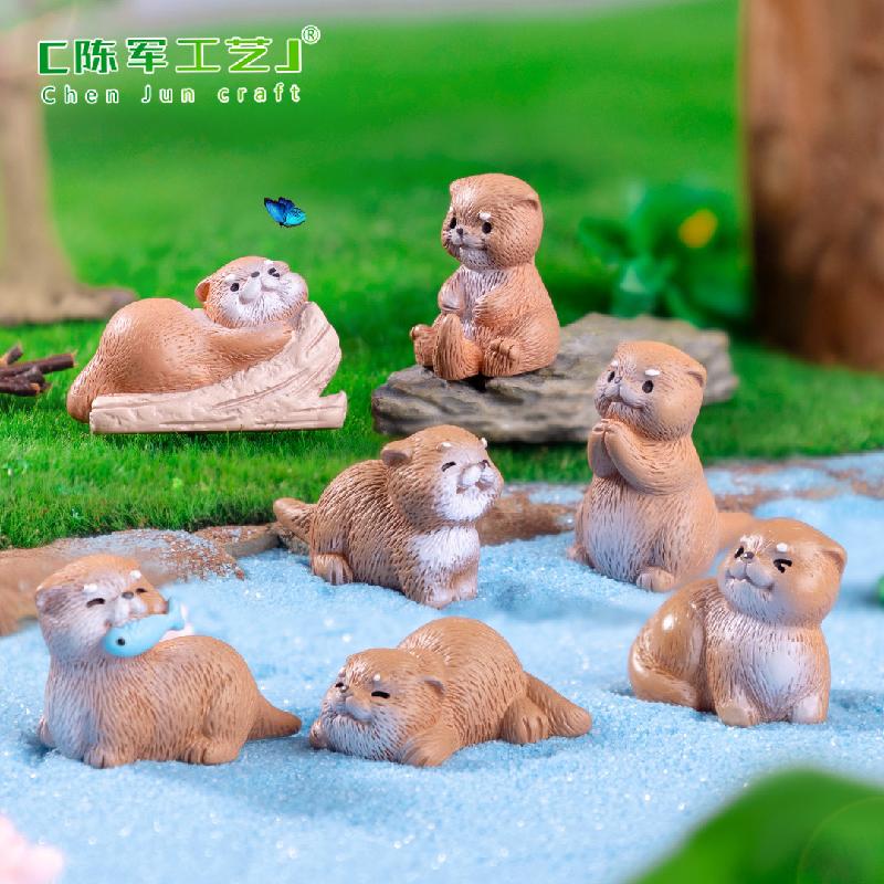 Phụ Kiện Tiểu Cảnh Rái cá dễ thương mini (PK-1175)