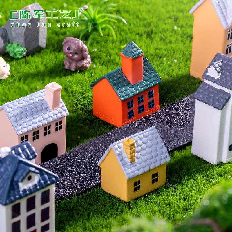 Phụ Kiện Tiểu Cảnh Tiểu cảnh biệt thự châu Âu, trang trí tiểu cảnh mini DIY (ZC-276)