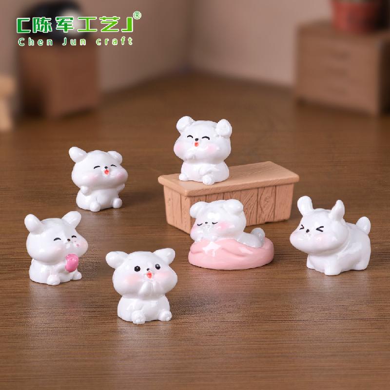 Phụ Kiện Tiểu Cảnh Chó Trắng Dễ Thương (PK-932)