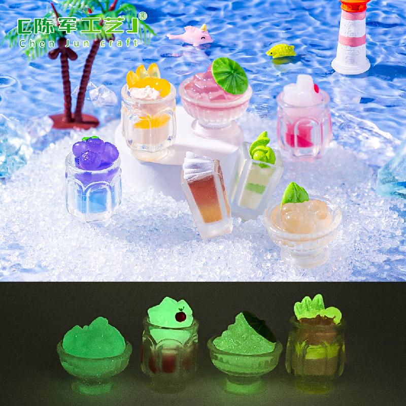 Phụ Kiện Tiểu Cảnh Đồ Uống Mùa Hè Dạ Quang (PK-1016)