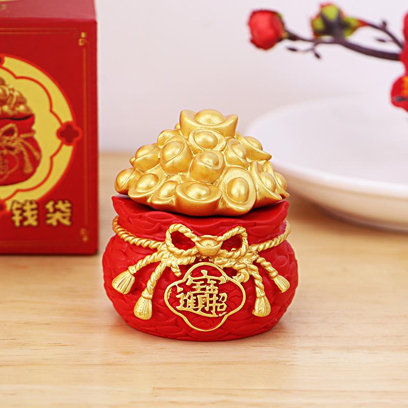 Phụ Kiện Terrarium Túi tiền tài lộc sáng tạo trang trí xe, bàn làm việc, bánh kem (TBS-46)